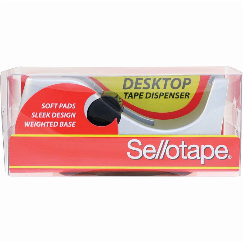 SELLOTAPE DESKTOP DISPENSER 12MM AND 18MM X 33M SILVER