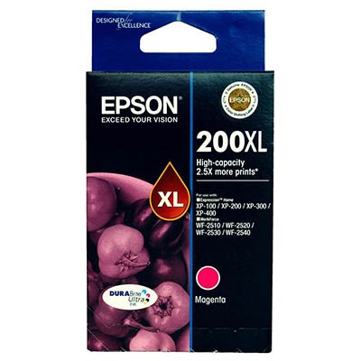 EPSON 200XL INK CARTRIDGE HIGH YIELD MAGENTA
