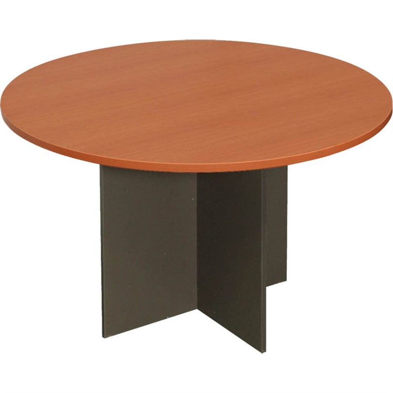 RAPID WORKER ROUND MEETING TABLE 900MM CHERRYIRONSTONE