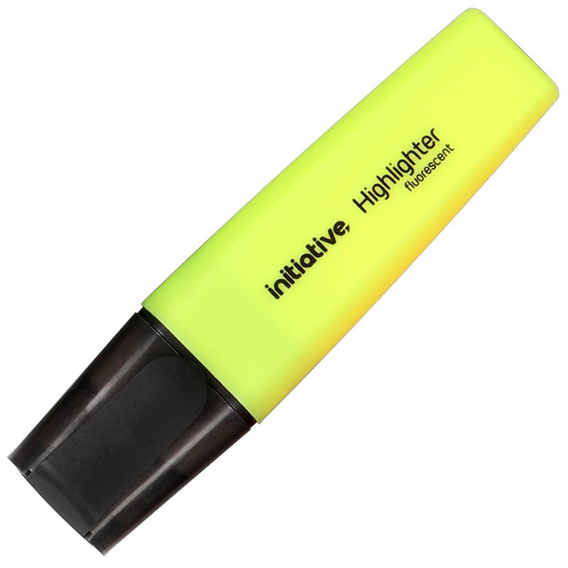 INITIATIVE HIGHLIGHTER CHISEL YELLOW