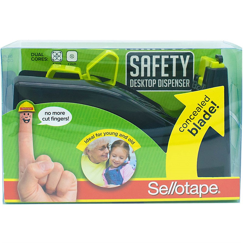 SELLOTAPE SAFETY DESKTOP TAPE DISPENSER BLACK