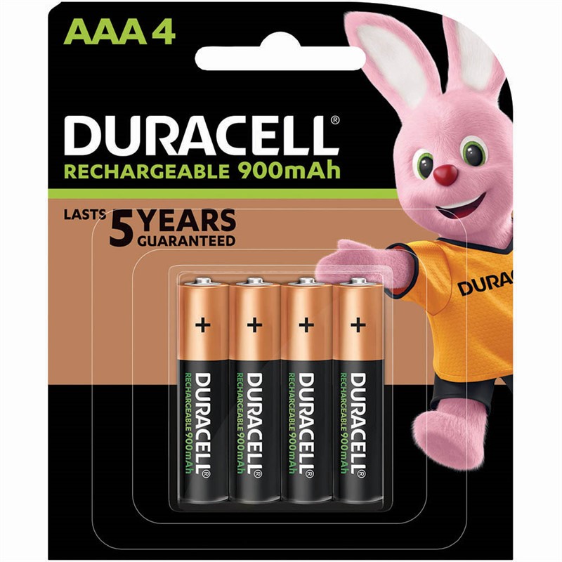 DURACELL RECHARGEABLE AAA BATTERY PACK 4