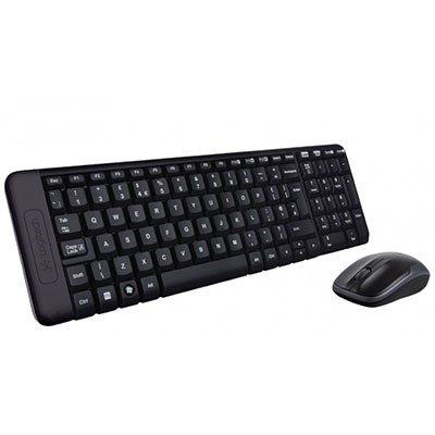 LOGITECH MK220 WIRELESS KEYBOARD AND MOUSE COMBO BLACK