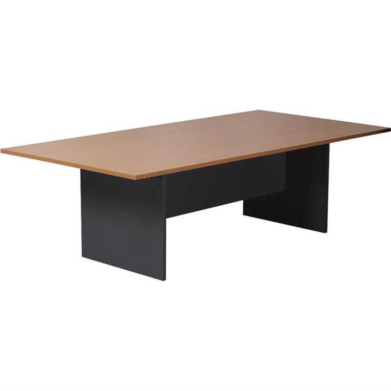 RAPID WORKER BOARDROOM TABLE 2400 X 1200MM BEECHIRONSTONE