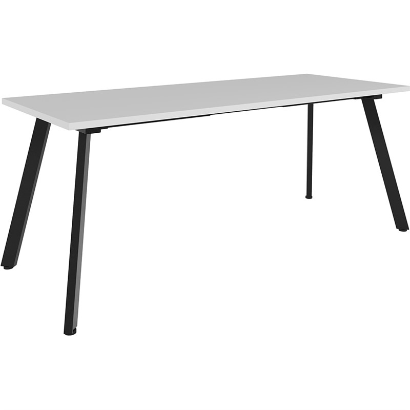 RAPIDLINE ETERNITY MEETING TABLE 1800 X 750MM NATURAL WHITEBLACK