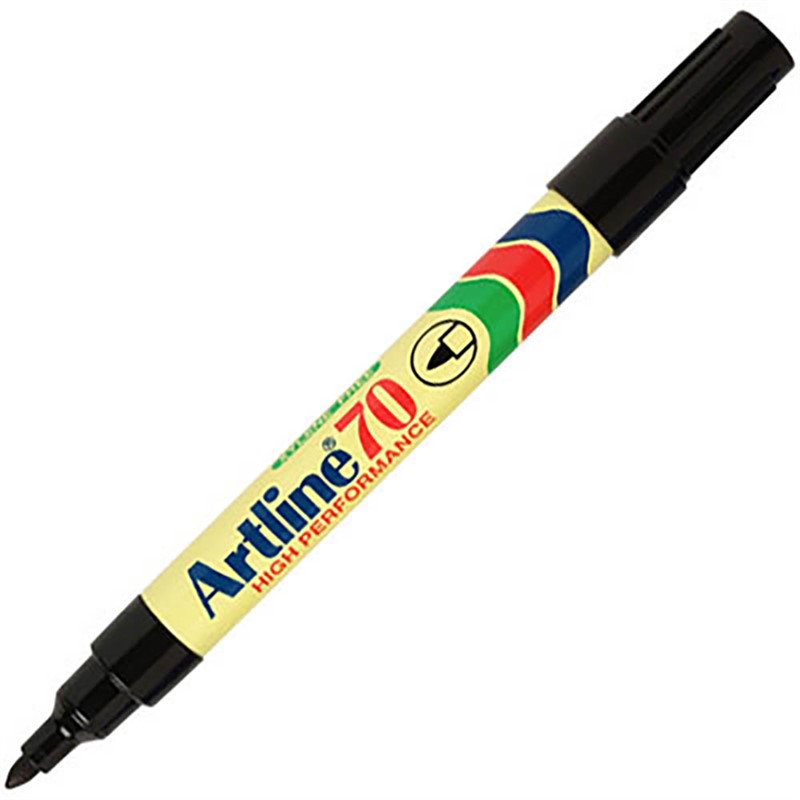 ARTLINE 70 PERMANENT MARKER BULLET 15MM BLACK