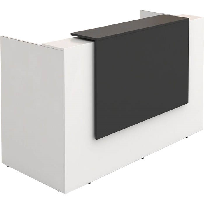 SORRENTO RECEPTION COUNTER 1800 X 840 X 1150MM CHARCOALWHITE