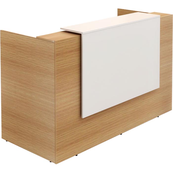 SORRENTO RECEPTION COUNTER 1800 X 840 X 1150MM WHITEBEECH