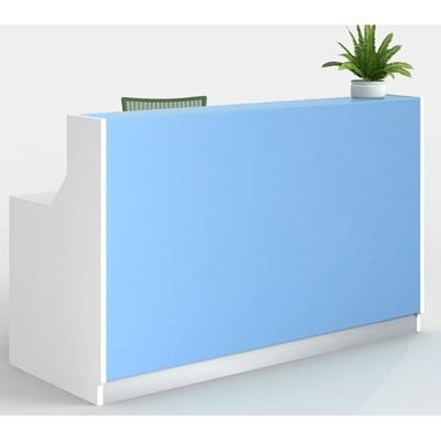 ROMA RECEPTION COUNTER 1800 X 840 X 1150MM WHITEBLUE