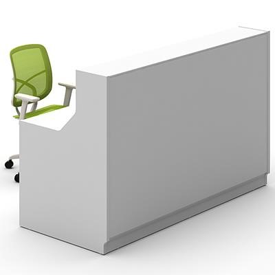 ROMA RECEPTION COUNTER 1800 X 840 X 1150MM WHITEWHITE