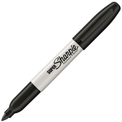 SHARPIE SUPER PERMANENT MARKER BULLET FINE 15MM BLACK