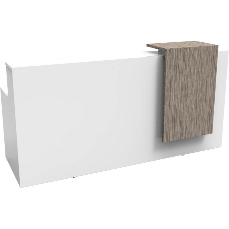 RAPIDLINE URBAN RECEPTION COUNTER 2200 X 800 X 1150MM NATURAL WHITEDRIFTWOOD