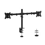 SHINTARO DUAL DESKTOP MONITOR MOUNT FOR 10 TO 27INCHES SCREEN BLACK