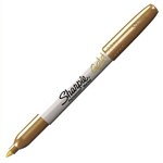 SHARPIE PERMANENT MARKER FINE 10MM METALLIC GOLD