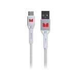 MONSTER USBC to USBA BRAIDED CABLE WHITE 2M