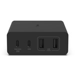 BELKIN BOOSTCHARGE PRO 4PORT GAN CHARGER 108W  BLACKWCH010AUBK2XUSBC  2XUSBA2M CABLEINTELLIGENT AND FAST CHARGERCOMPACT LAPTOP CHARGER2YR