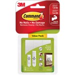 3M 17203 COMMAND PICTURE HANGING STRIPS SMALL AND MEDIUM COMBO PACK WHITE