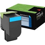 LEXMARK 70C8XC0 708XC TONER CARTRIDGE EXTRA HIGH YIELD CYAN