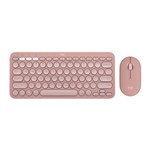 LOGITECH BLUETOOTH KEYBOARD AND MOUSE COMBO PEBBLE 2 TONAL ROSE