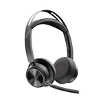 HP POLY VOYAGER FOCUS 2 MS TEAMS CERTIFIED USBCC HEADSET  USBCA CHARGING STAND BLACK