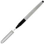 ARTLINE SIGNATURE SILVER BARREL FINELINER PEN 04MM BLACK