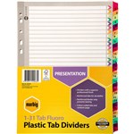 MARBIG DIVIDERS A4 31 TAB REIN BOARD FLUORO