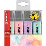 STABILO BOSS HIGHLIGHTER CHISEL PASTEL WALLET 4
