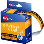 AVERY 937259 MESSAGE LABELS URGENT ACTION 19 X 64MM BOX 125