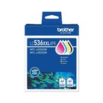BROTHER LC536XXL INK CARTRIDGE SUPER HIGH YIELD ASSORTED VALUE PACK 4