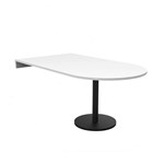 RAPIDLINE DEND TABLE TOP AND ESTILO BASE 1800 X 1000 X 745MM NATURAL WHITEBLACK