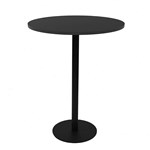 RAPIDLINE ESTILO DRY BAR TABLE 900MM DIA BLACK AND BLACK BASE