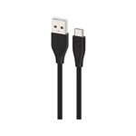 COMSOL USBA TO USBC STRIPE LINE CABLE 1M BLACK