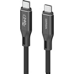 COMSOL USBA TO USBC CABLE SILICONE 12M BLACK TWIN PACK