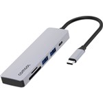 COMSOL USBC HUB 3 PORT WITH SD CARD READER GREY