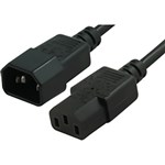COMSOL POWER EXTENSION CABLE IECC13 FEMALE TO IECC14 MALE 5M BLACK