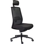 DAL JIRRA SIDE CONTROL SYNCHRO HIGH MESH BACK HEADREST BLACK BACK AND SEAT