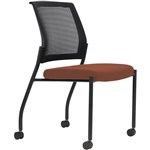 DAL URBIN 4 LEG MESH BACK CHAIR CASTORS NO ARMS SIENNA SEAT