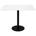 RAPIDLINE SQUARE MEETING TABLE DISC BASE 900MM NATURAL WHITEBLACK
