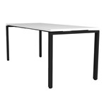 RAPIDLINE DELUXE PROFILE STEEL FRAME TABLE 1500 X 750MM NATURAL WHITEBLACK
