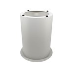 RAPIDLINE TABLE DRUM BASE 600MM X 705MM WHITE