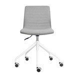 RAPIDLINE PIXEL SWIVEL 5 STAR BASE CHAIR  LIGHT GREYWHITE