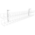 RAPIDLINE DUAL TIER CABLE BASKET ONLY 950MM WHITE
