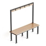 RAPIDLINE BENCH SEAT WITH OVERHEAD HANGING RAIL 1500 X 1500 X 450MM