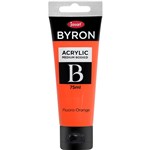 JASART BYRON ACRYLIC PAINT 75ML FLUORO ORANGE