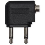 MOKI AIRLINE HEADPHONE ADAPTOR BLACK