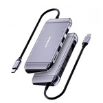 MBEAT ELITE X11 DUAL HDMI USBC MULTIFUNCTION DOCKING STATION GREY