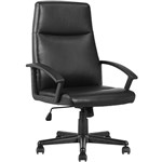 MATISSE EXECUTIVE CHAIR HIGH BACK ARMS BLACK LEATHER