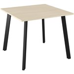 OLG FLARE BAR LEANER 4 LEG BLACK FRAME 1200MM X 750MM NORDIC MAPLE