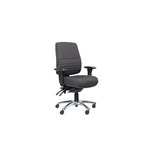 ERGOSELECT SPARK POSTURESOFT ERGONOMIC CHAIR HIGH BACK WITH ARMS NYLON BASE EBONY