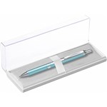 PENTEL BL407 ENERGEL METALLIC RETRACTABLE GEL INK PEN 07MM AQUAMARINE BARREL BLACK INK
